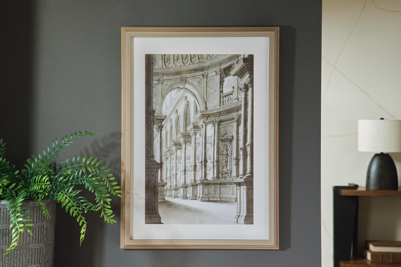 Jebkins Black/Walnut Wall Art - A8000539