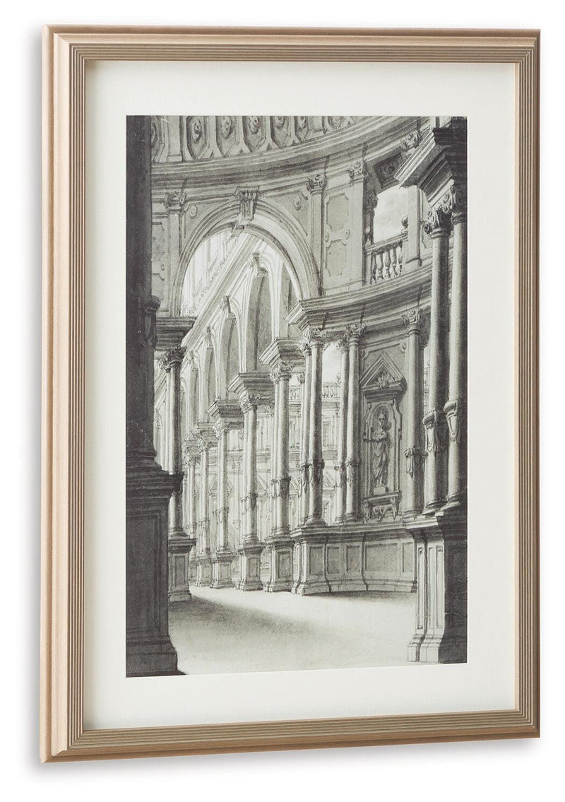 Jebkins Black/Walnut Wall Art - A8000539