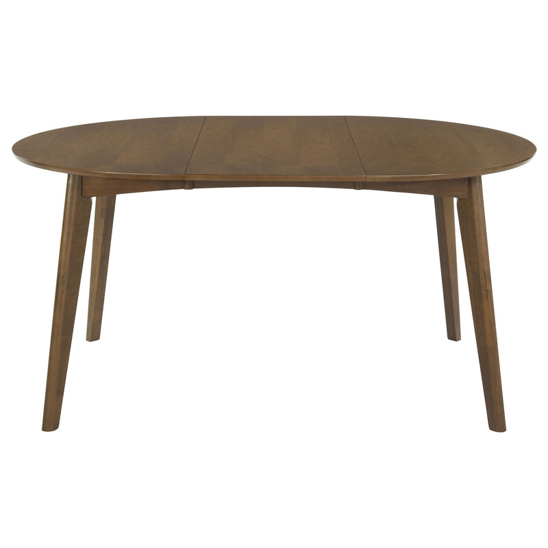 Jedda 5-piece Oval Dining Table Set Dark Walnut - 105361-S5