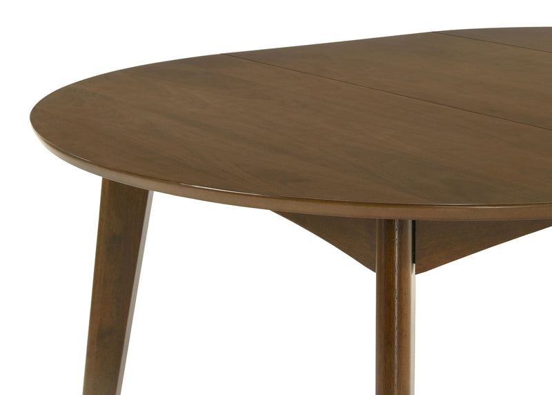 Jedda 5-piece Oval Dining Table Set Dark Walnut - 105361-S5