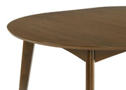 Jedda Oval 60-inch Extension Leaf Dining Table Dark Walnut - 105361