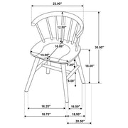 Jeffries Windsor Wood Dining Side Chair Black (Set of 2) - 107202BLK