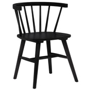 Jeffries Windsor Wood Dining Side Chair Black (Set of 2) - 107202BLK