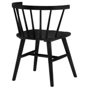 Jeffries Windsor Wood Dining Side Chair Black (Set of 2) - 107202BLK