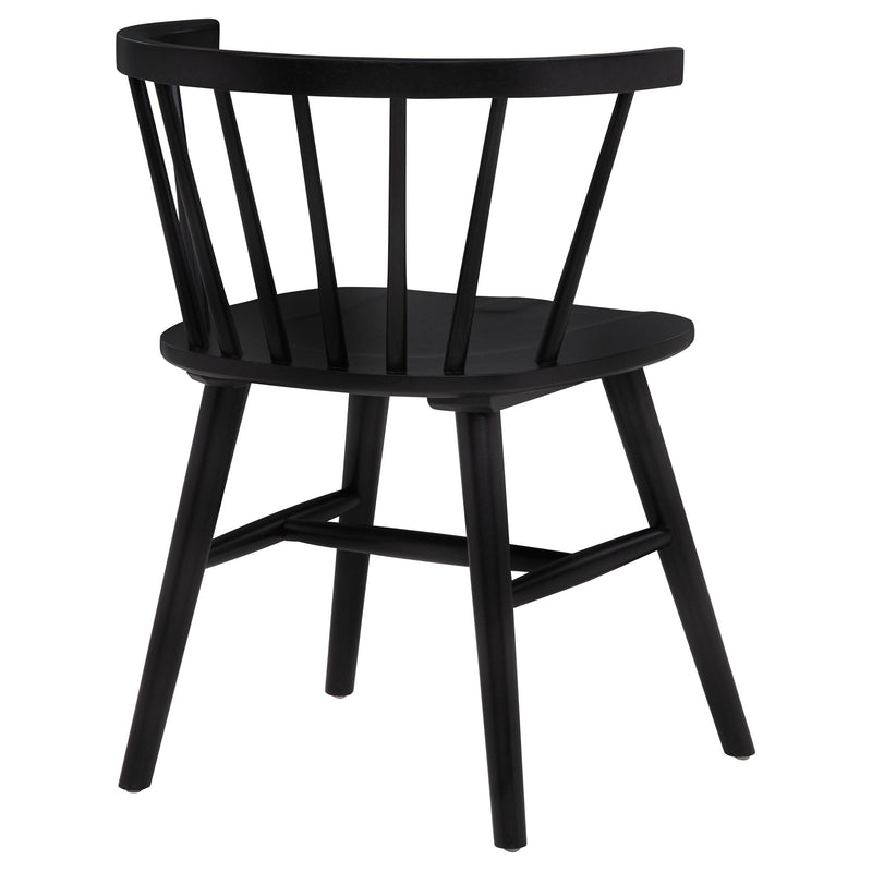Jeffries Windsor Wood Dining Side Chair Black (Set of 2) - 107202BLK