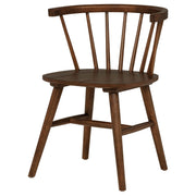 Jeffries Windsor Wood Dining Side Chair Walnut (Set of 2) - 107202WAL