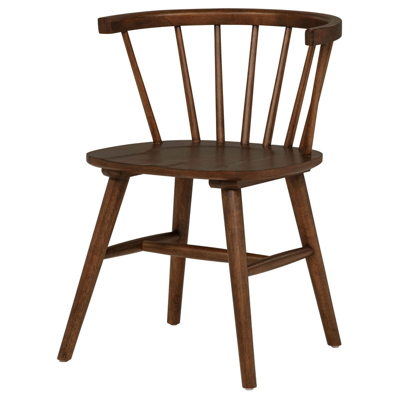 Jeffries Windsor Wood Dining Side Chair Walnut (Set of 2) - 107202WAL