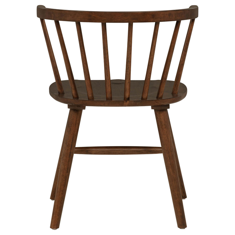 Jeffries Windsor Wood Dining Side Chair Walnut (Set of 2) - 107202WAL