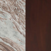 Jenna 35-inch Round Marble Top Cocktail Coffee Table Brown - 706168