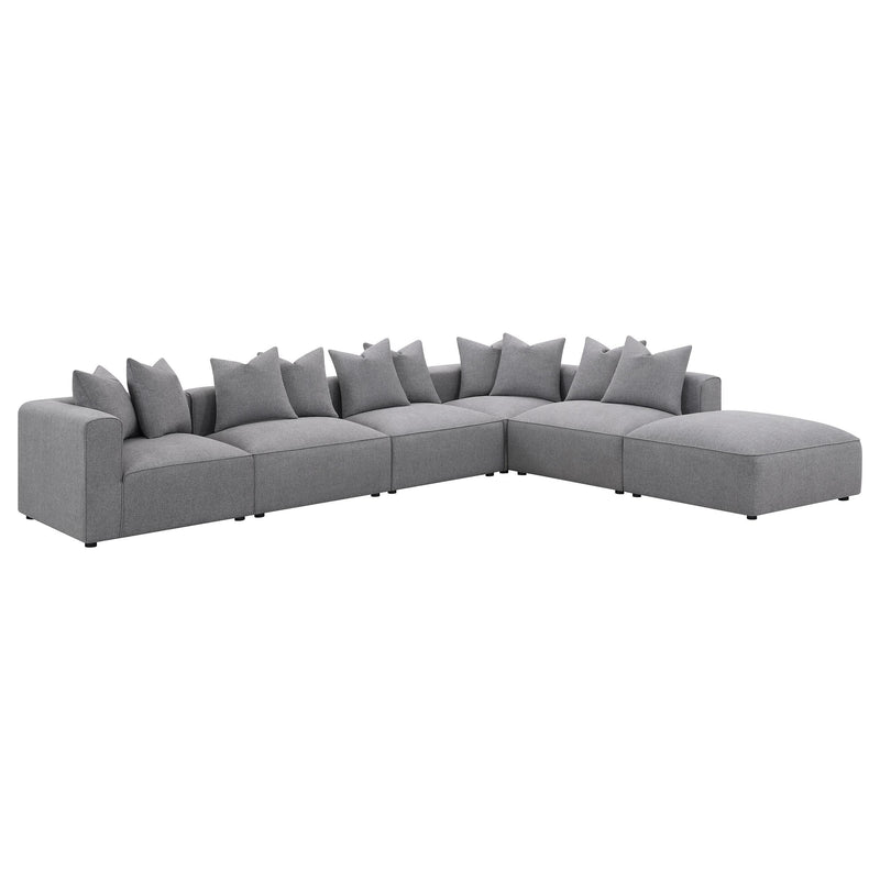 Jennifer 6-piece Upholstered Modular Sectional Grey - 551594-SET