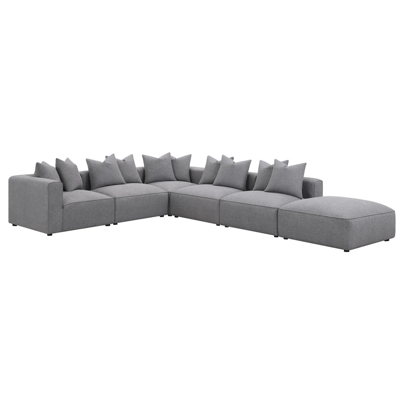 Jennifer 6-piece Upholstered Modular Sectional Grey - 551594-SET