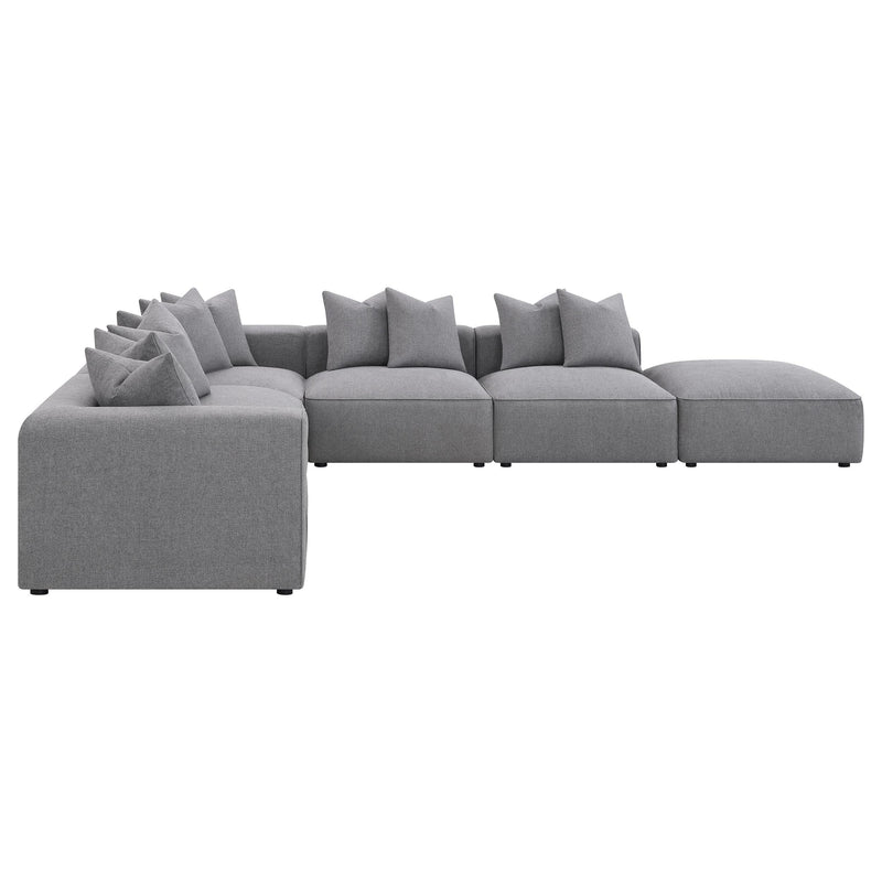 Jennifer 6-piece Upholstered Modular Sectional Grey - 551594-SET