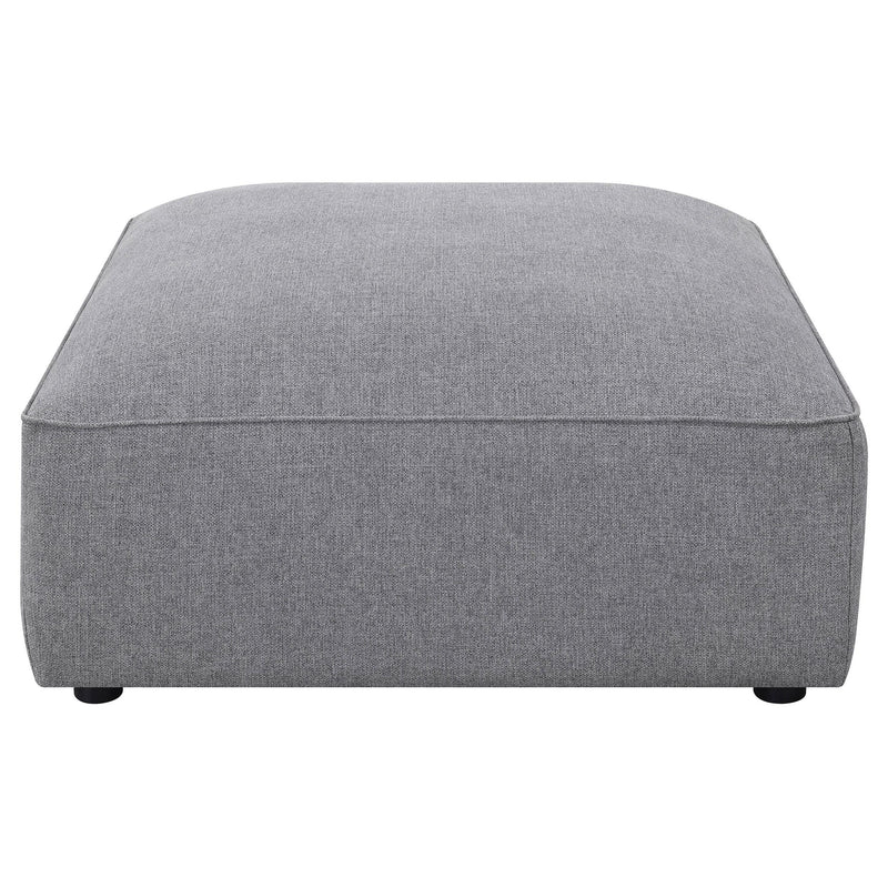 Jennifer Square Upholstered Ottoman Grey - 551596