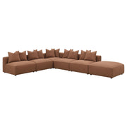 Jennifer Upholstered Armless Chair Terracotta - 551591