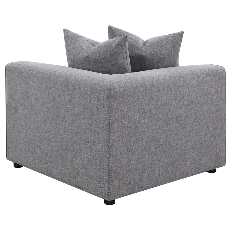 Jennifer Upholstered Corner Chair Grey - 551595