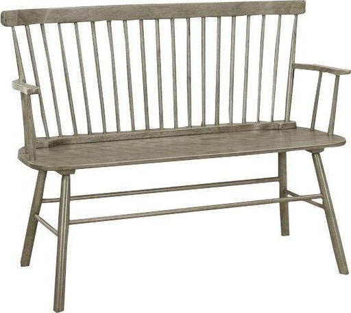 Jerimiah Spindleback Grey Bench - Gate FurnitureAccent Bench