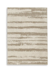 Jerrlow Beige/Brown/Gray Washable Large Rug - R408591