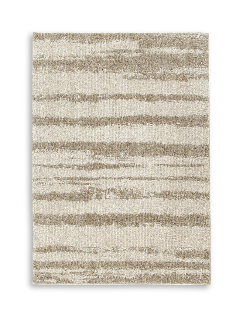 Jerrlow Beige/Brown/Gray Washable Large Rug - R408591