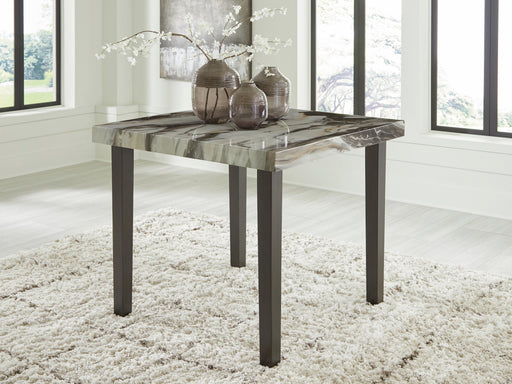 Jeshina Dark Brown/Beige Counter Height Dining Table - PCD581-13