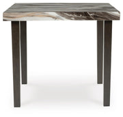 Jeshina Dark Brown Counter Height Dining Table and 4 Barstools - PCD581D3