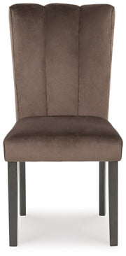 Jeshina Dark Brown Dining Table and 6 Chairs - PCD581D5