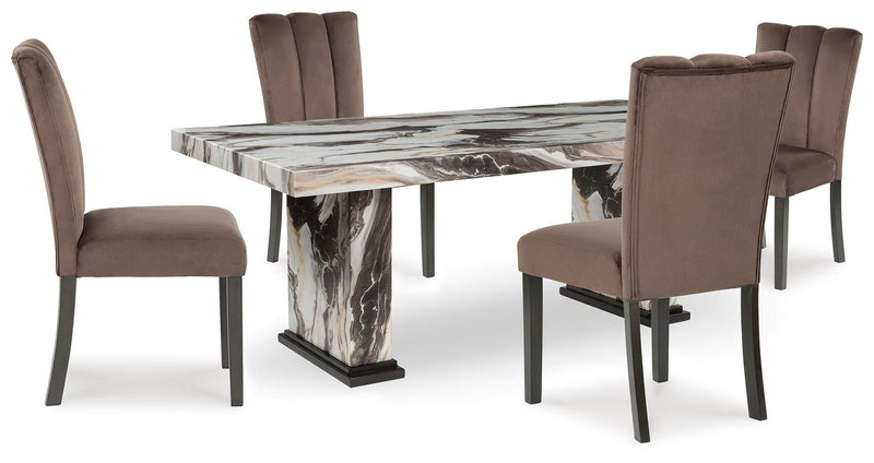 Jeshina Dining Table and 4 Chairs - PCD581D2