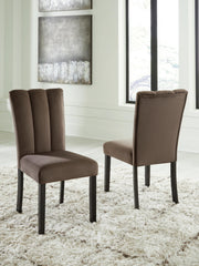 Jeshina Mocha Dining Chair, Set of 2 - PCD581-01