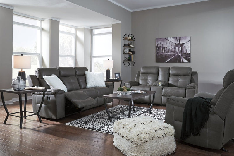 Jesolo Dark Gray Reclining Sofa - Gate FurnitureReclining Sofa