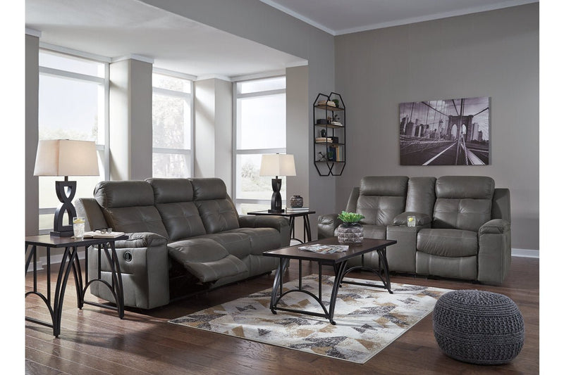 Jesolo Dark Gray Reclining Sofa - Gate FurnitureReclining Sofa