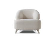 Jesse 3-pieces (Sofa & Loveseat & Chair) Livingroom Set - Cream in Cream - Black - 200-ST-SOFT15-CR-321