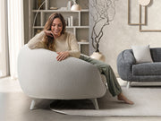 Jesse 3-pieces (Sofa & Loveseat & Chair) Livingroom Set - Cream in Cream - Black - 200-ST-SOFT15-CR-321
