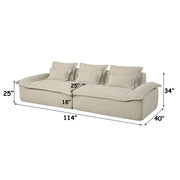 Jesse Oversized Sofa w/6 Pillows - LV07680