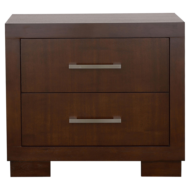 Jessica 2-drawer Nightstand Cappuccino - 200712