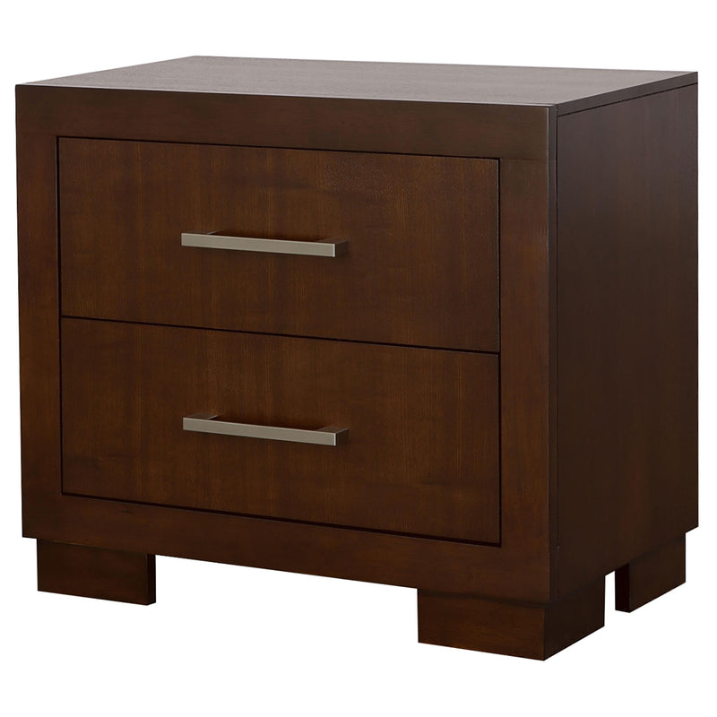 Jessica 2-drawer Nightstand Cappuccino - 200712