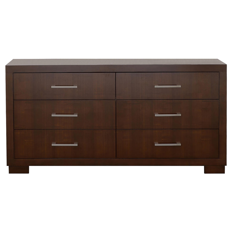 Jessica 4-piece Eastern King Bedroom Set Cappuccino - 200719KE-S4