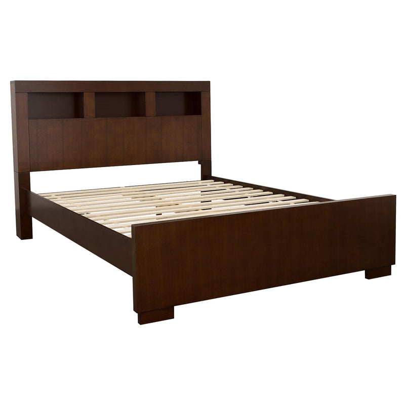 Jessica 4-piece Eastern King Bedroom Set Cappuccino - 200719KE-S4