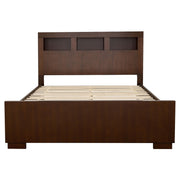 Jessica 4-piece Eastern King Bedroom Set Cappuccino - 200719KE-S4