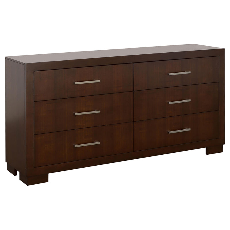Jessica 4-piece Eastern King Bedroom Set Cappuccino - 200719KE-S4