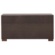 Jessica 4-piece Eastern King LED Bedroom Set Cappuccino - 200711KE-S4