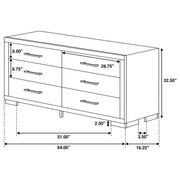 Jessica 4-piece Eastern King LED Bedroom Set Cappuccino - 200711KE-S4