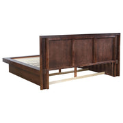 Jessica 4-piece Eastern King LED Bedroom Set Cappuccino - 200711KE-S4