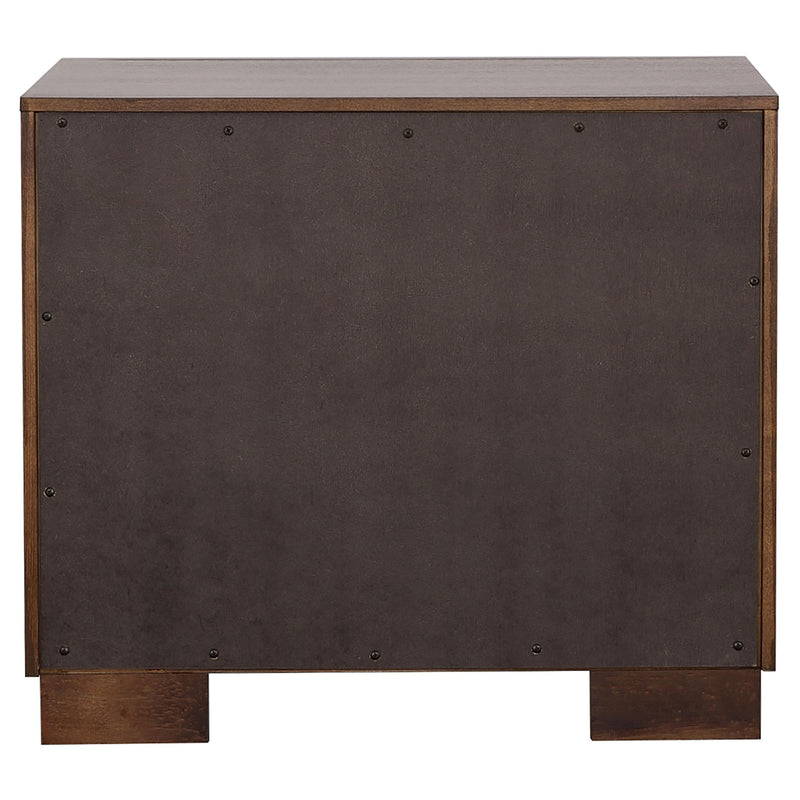 Jessica 4-piece Eastern King LED Bedroom Set Cappuccino - 200711KE-S4