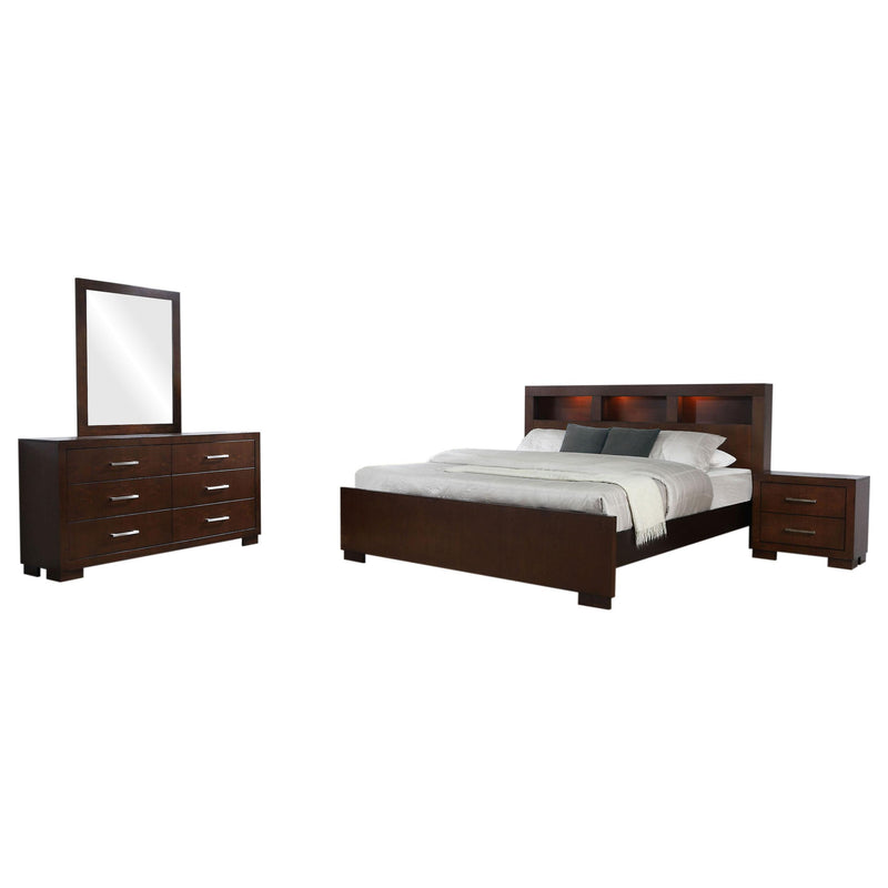 Jessica 4-piece Queen Bedroom Set Cappuccino - 200719Q-S4