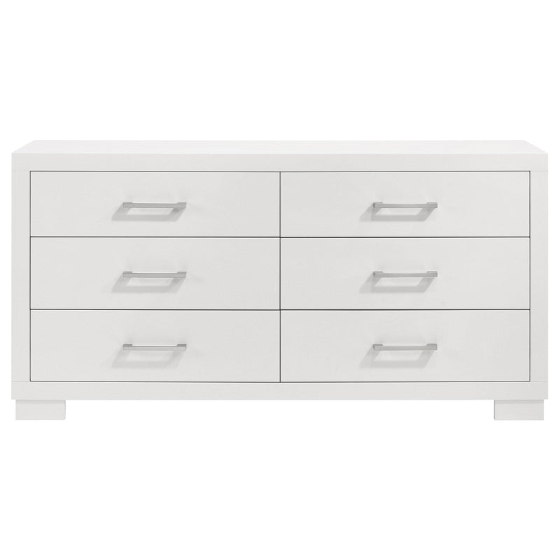 Jessica 4-piece Queen LED Bedroom Set Snow White - 202990Q-S4