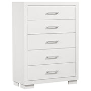 Jessica 5-drawer Bedroom Chest Snow White - 202995