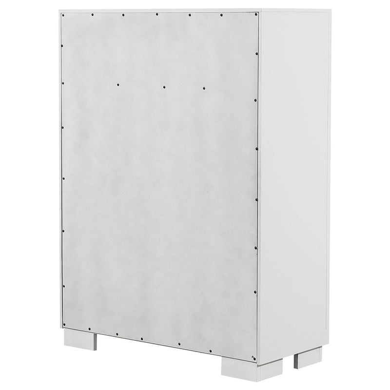 Jessica 5-drawer Bedroom Chest Snow White - 202995
