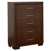 Jessica 5-piece Eastern King Bedroom Set Cappuccino - 200719KE-S5