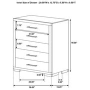 Jessica 5-piece Eastern King Bedroom Set Cappuccino - 200719KE-S5