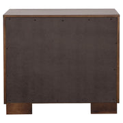 Jessica 5-piece Eastern King LED Bedroom Set Cappuccino - 200711KE-S5
