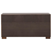 Jessica 5-piece Eastern King LED Bedroom Set Cappuccino - 200711KE-S5P